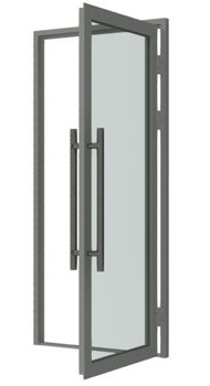 ⁠Алюминиевая одностворчатая дверь (холодный профиль)
